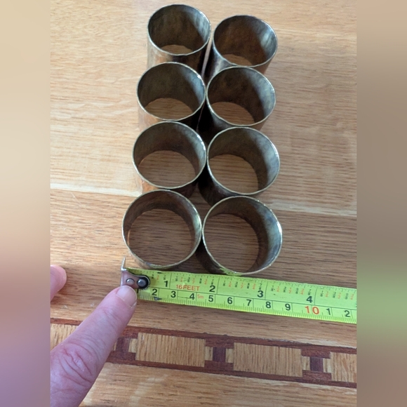 Solid Brass Napkin Rings - Picture 2 of 2